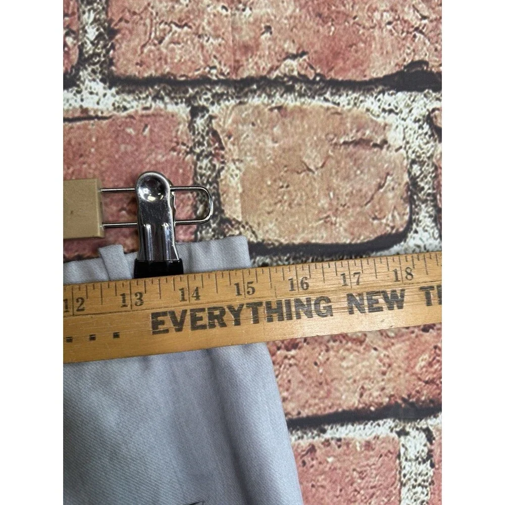 Abercrombie & Fitch Womens Gray Straight Leg Pleated Trouser Pants Size 10 - Picture 4 of 5